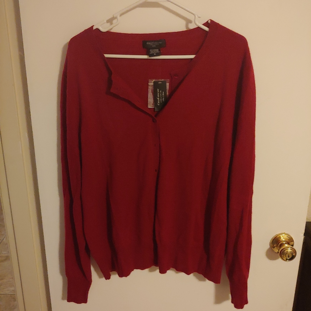 3x Lord&Taylor 2 ply 100% cashmere cardigan